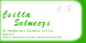 csilla selmeczi business card